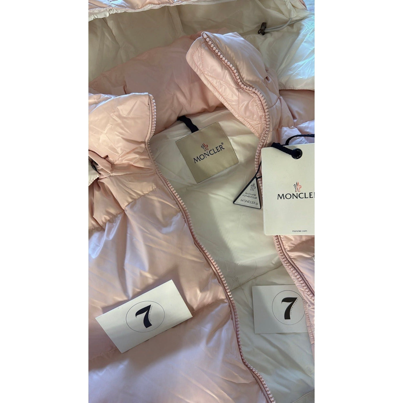 Moncler coat baby pink