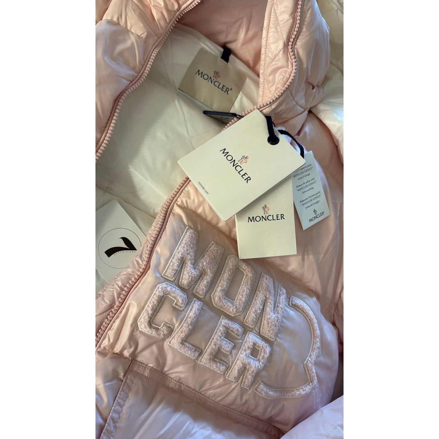 Moncler coat baby pink