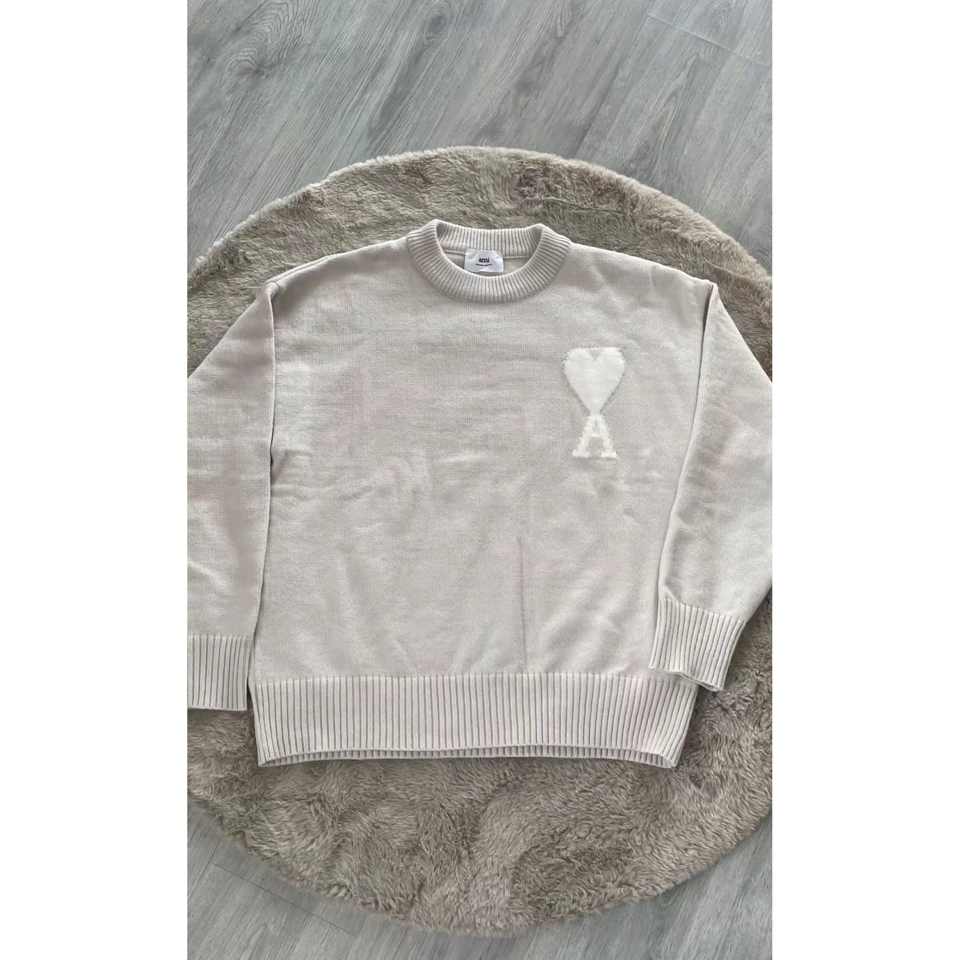 Ami Paris Sweater Beige