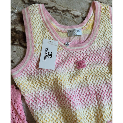 CC pink yellow dress